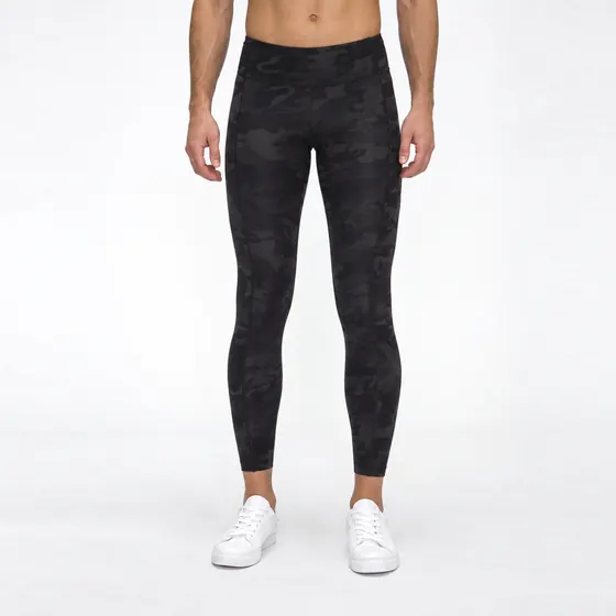 Camo leggings, front view